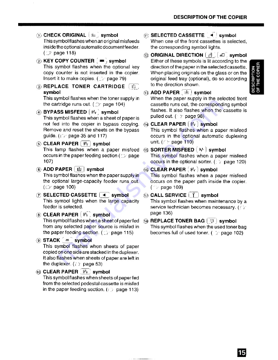 Toshiba 2060 Operator'S Manual Download Page 17