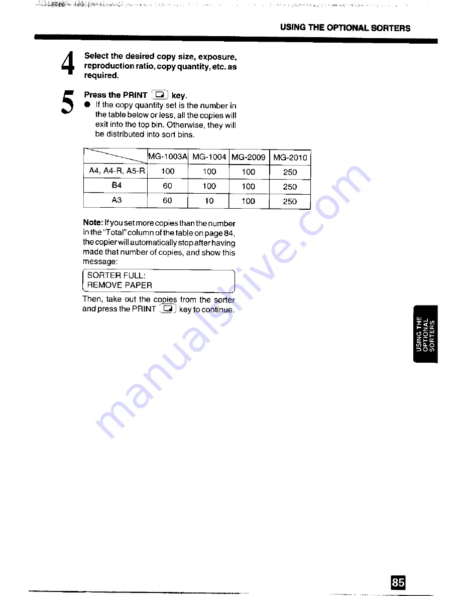 Toshiba 2060 Operator'S Manual Download Page 87