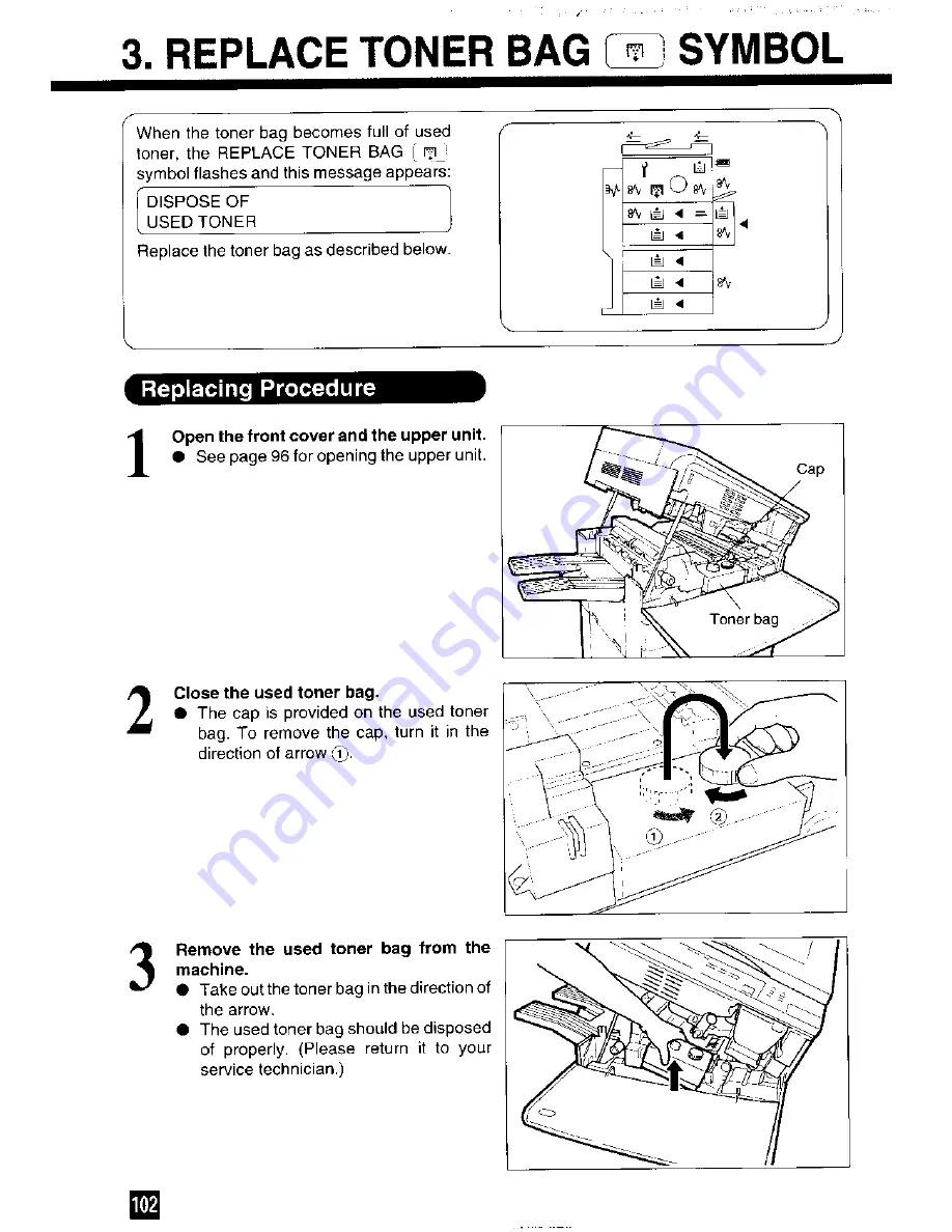 Toshiba 2060 Operator'S Manual Download Page 104