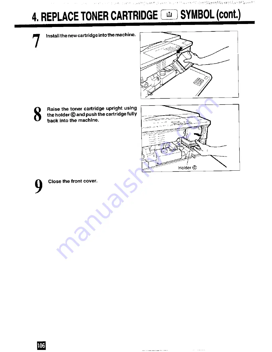 Toshiba 2060 Operator'S Manual Download Page 108