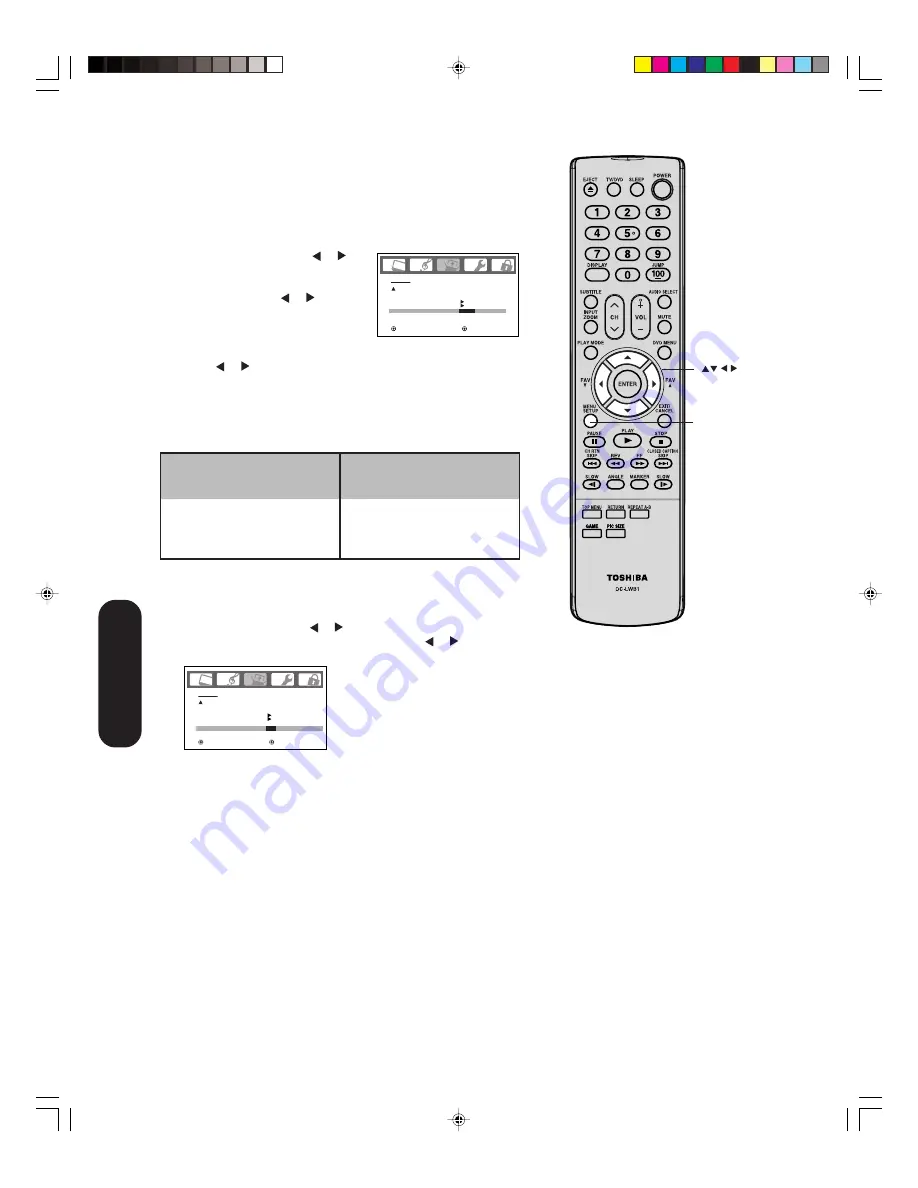 Toshiba 20HLV16 Owner'S Manual Download Page 36