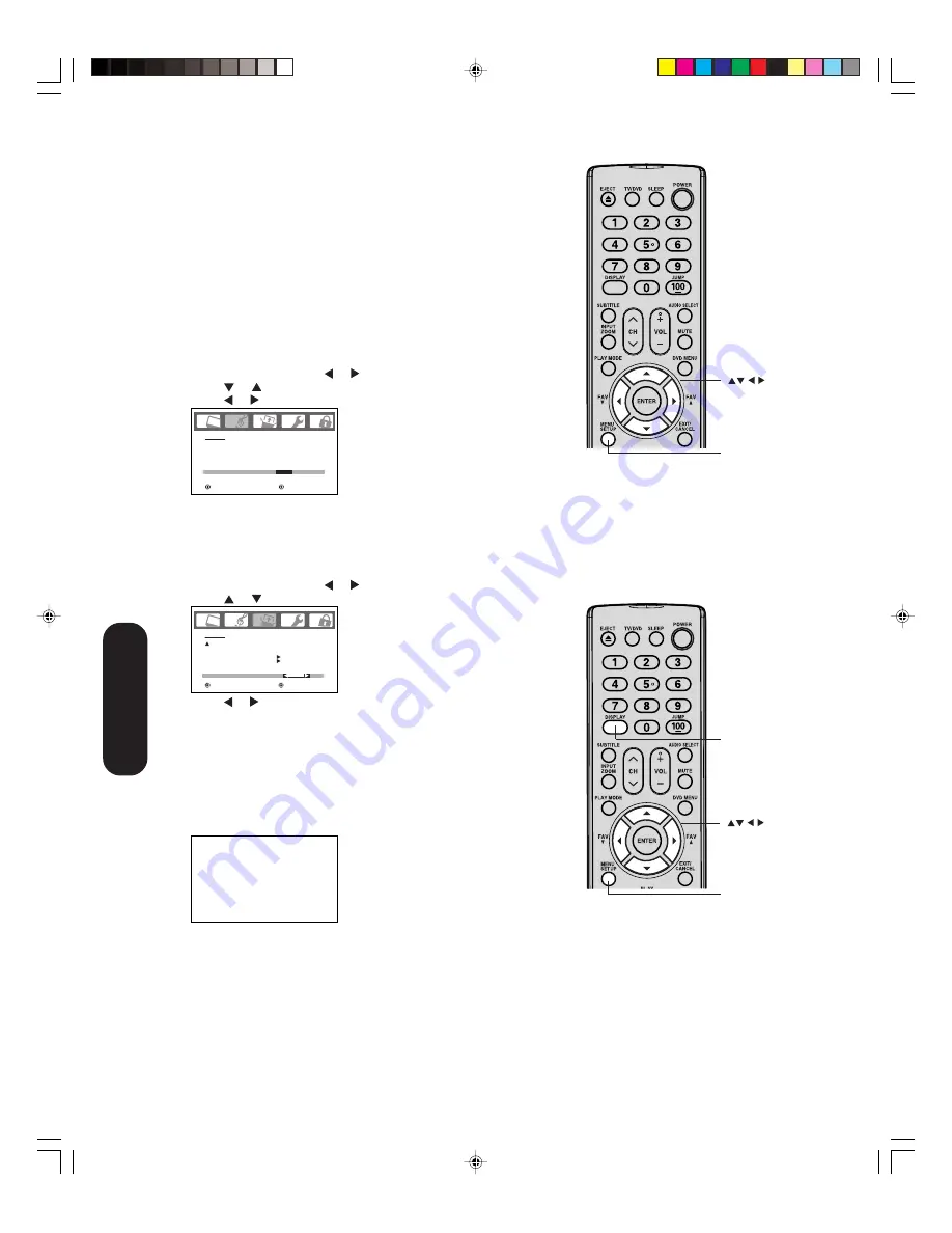 Toshiba 20HLV16 Owner'S Manual Download Page 42