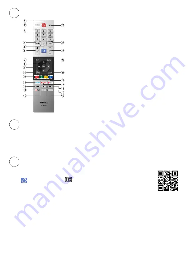 Toshiba 24WK3C63DB Quick Start Manual Download Page 4