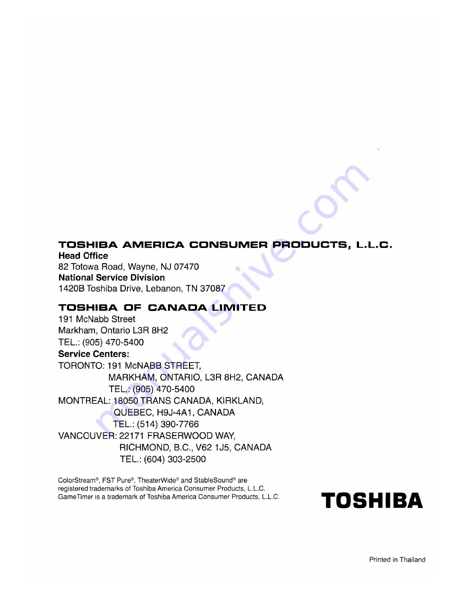 Toshiba 26HF84 Owner'S Manual Download Page 46