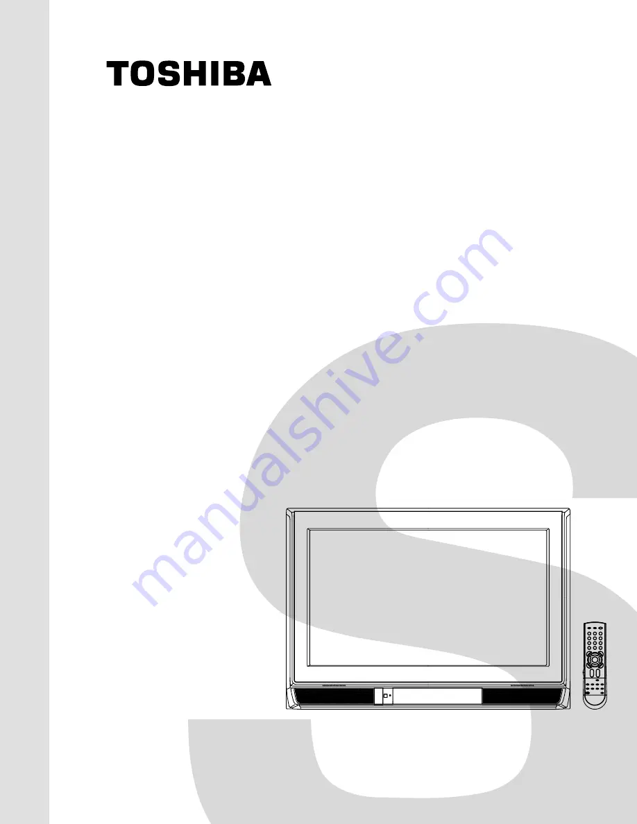 Toshiba 26HF84 Service Manual Download Page 1