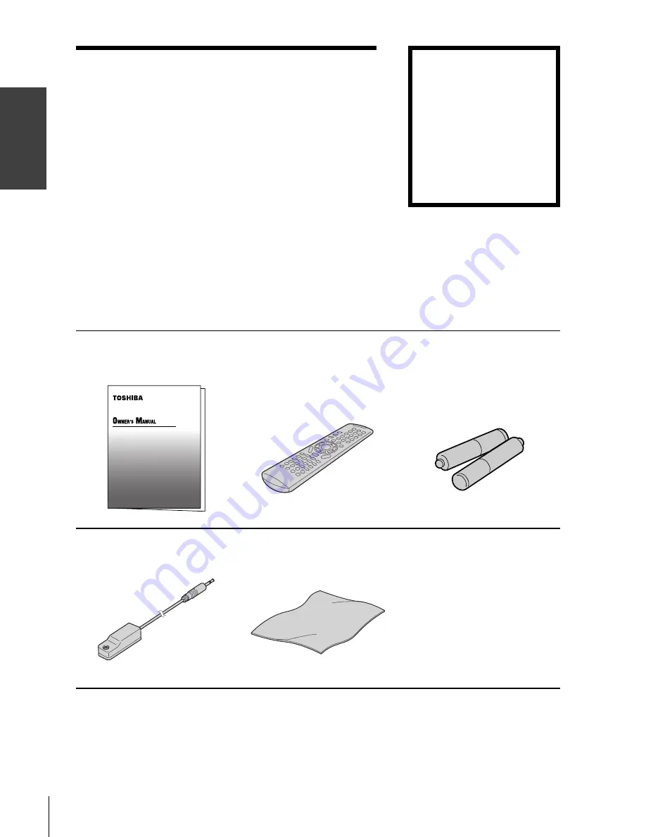 Toshiba 26HL83P Owner'S Manual Download Page 6