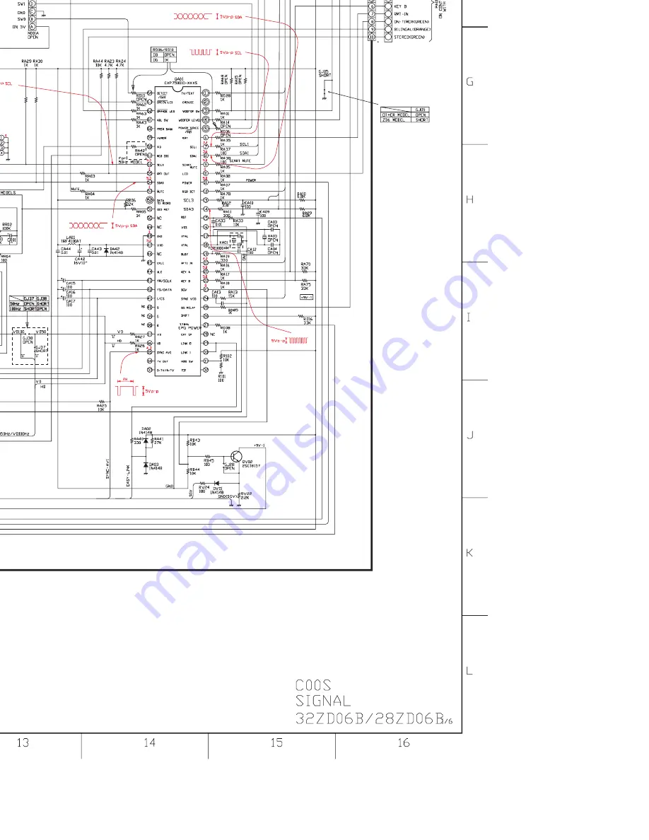 Toshiba 28ZD06B Service Manual Download Page 52