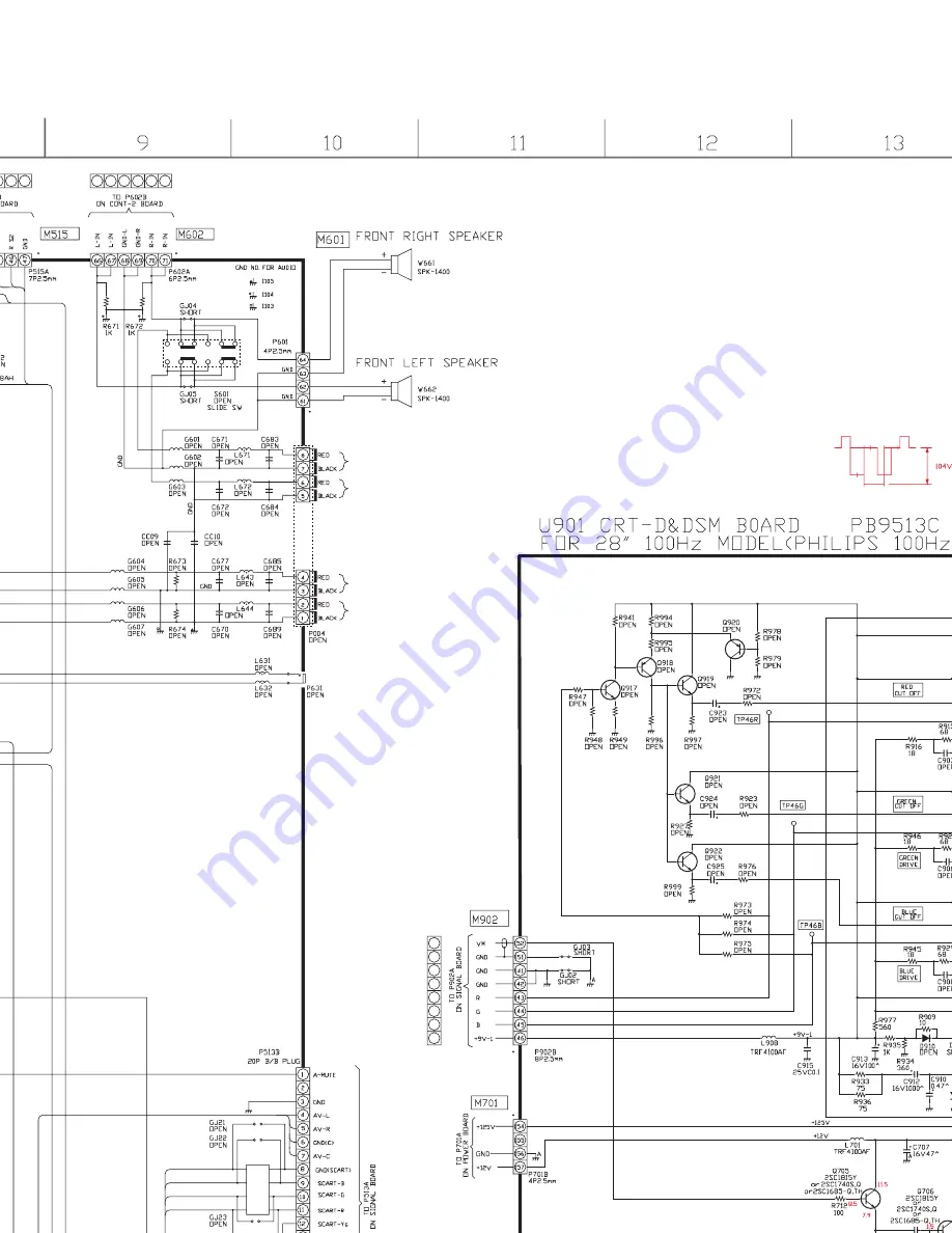 Toshiba 28ZD06B Service Manual Download Page 83