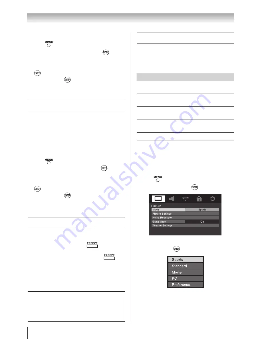 Toshiba 32E200U Owner'S Manual Download Page 36