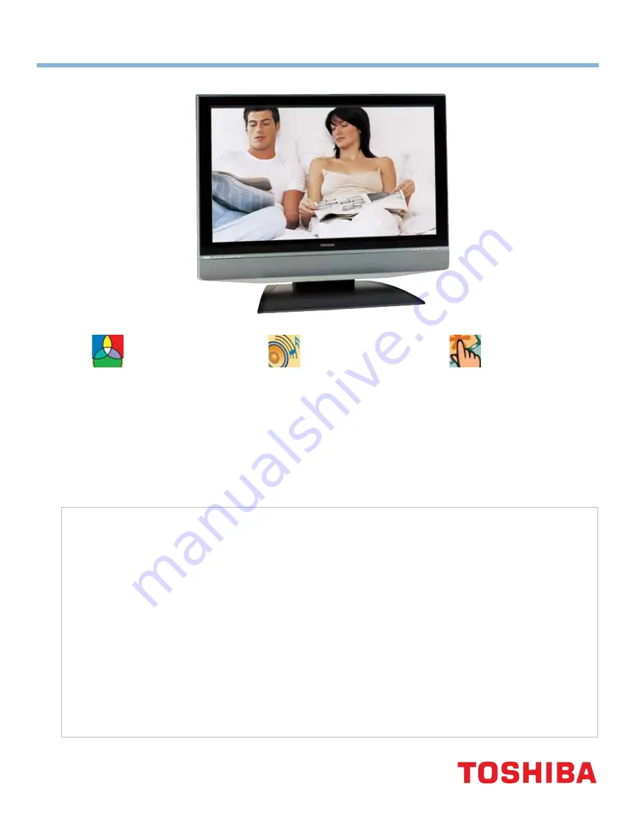 Toshiba 32HLX84 Specifications Download Page 1