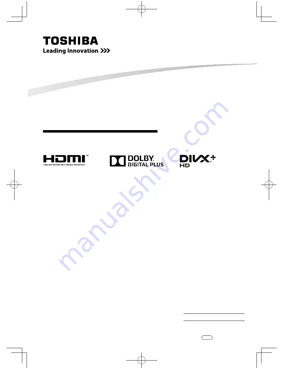 Toshiba 32L5400 Series Owner'S Manual Download Page 1