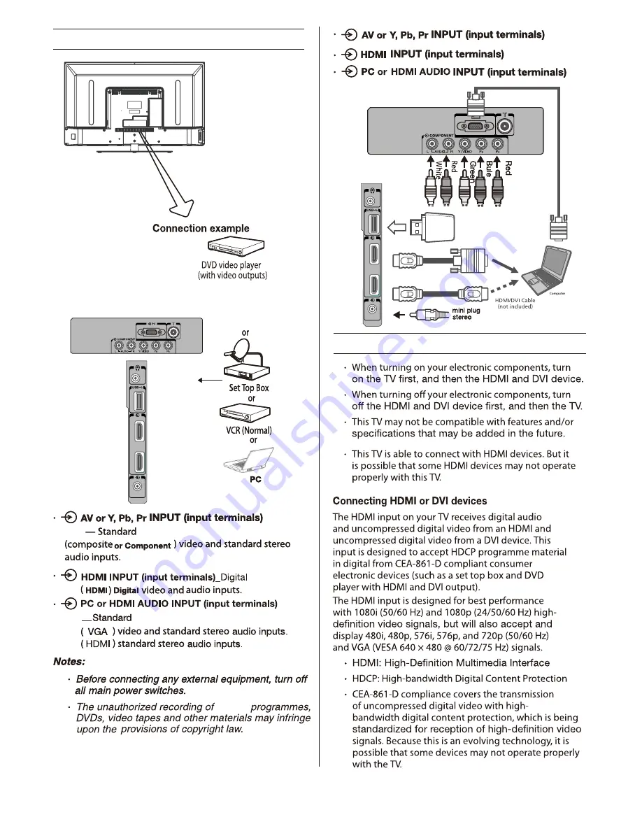 Toshiba 32S255 Series Owner'S Manual Download Page 8