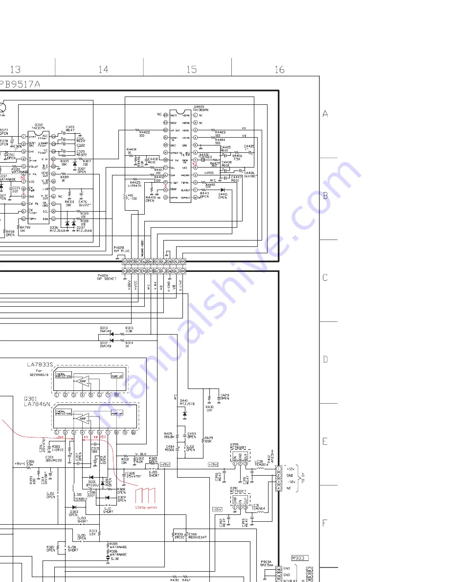 Toshiba 32ZD08B Service Manual Download Page 60