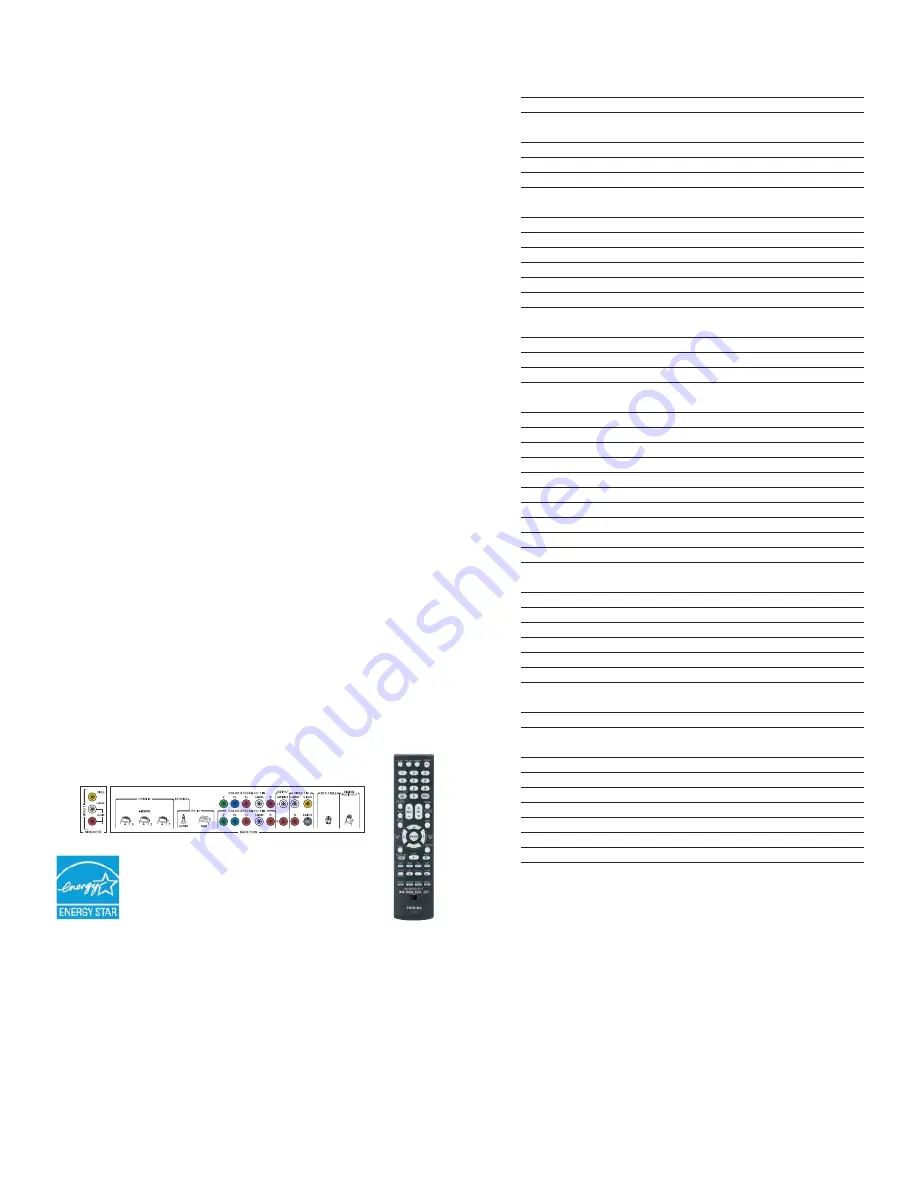 Toshiba 37RV525RZ Brochure Download Page 2