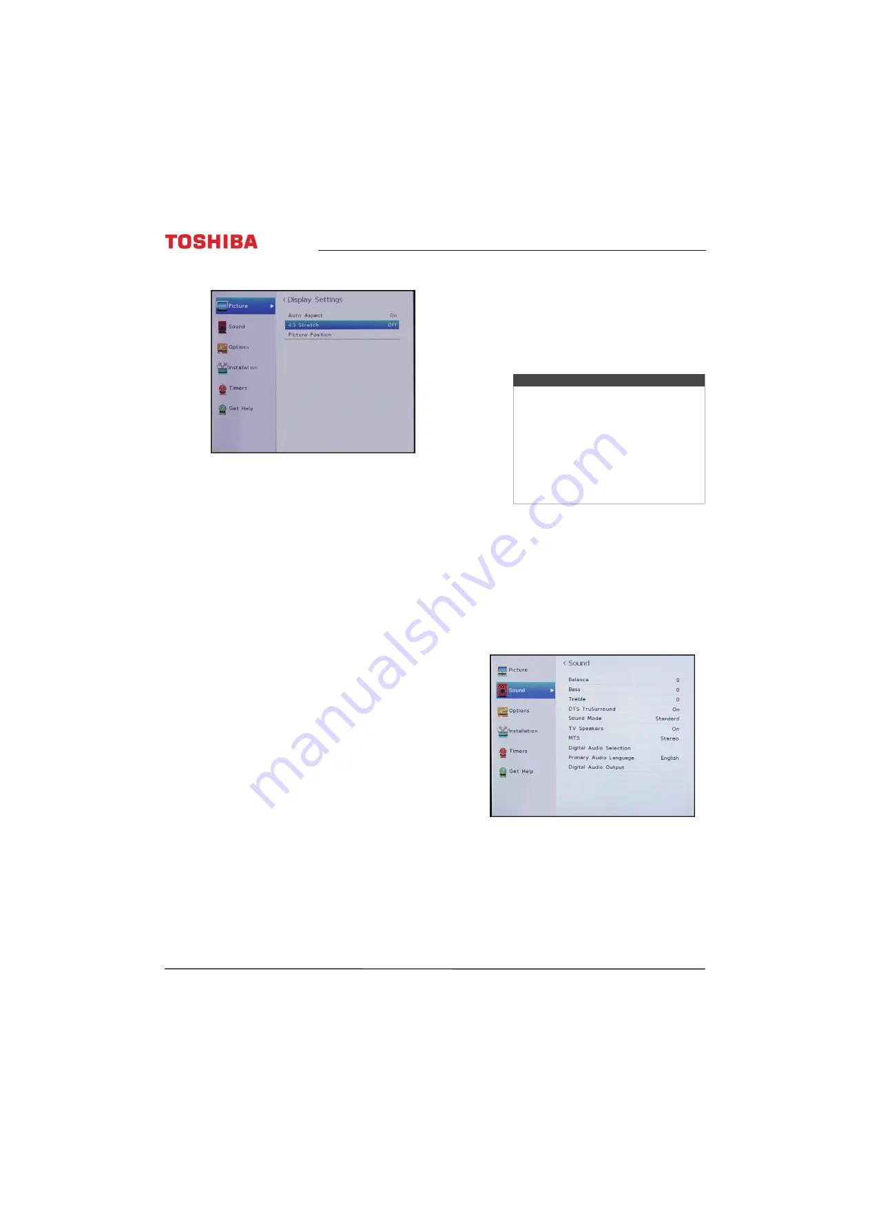 Toshiba 40L310U Manual Download Page 55