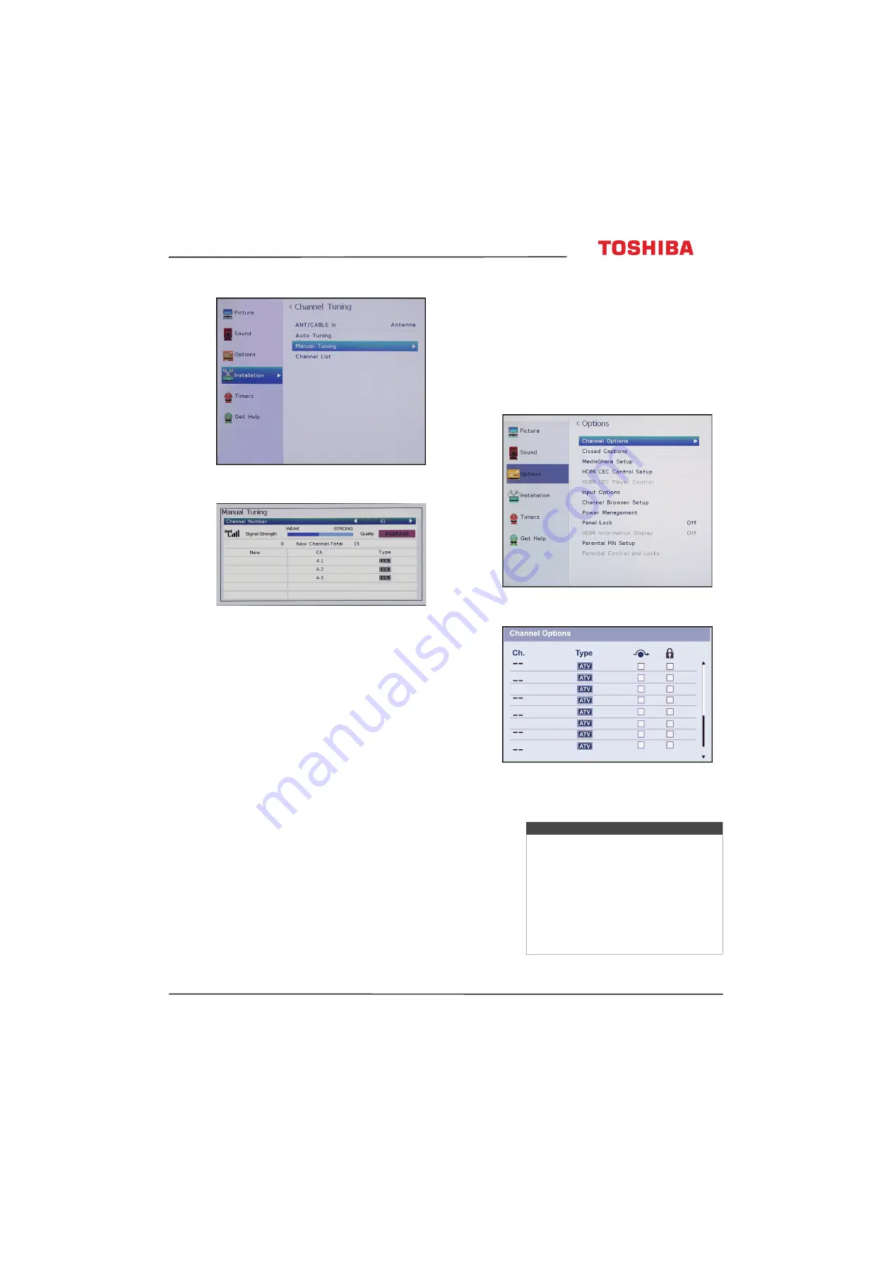 Toshiba 40L310U Manual Download Page 60