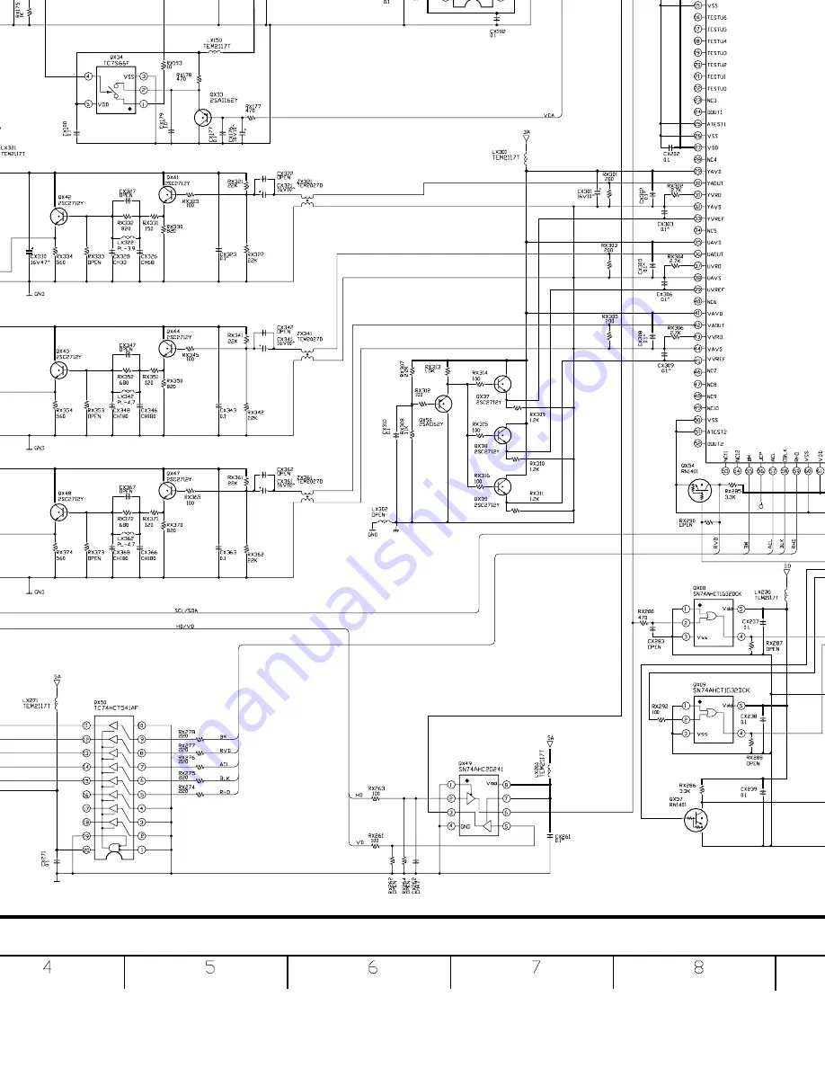 Toshiba 40WH08B Service Manual Download Page 67