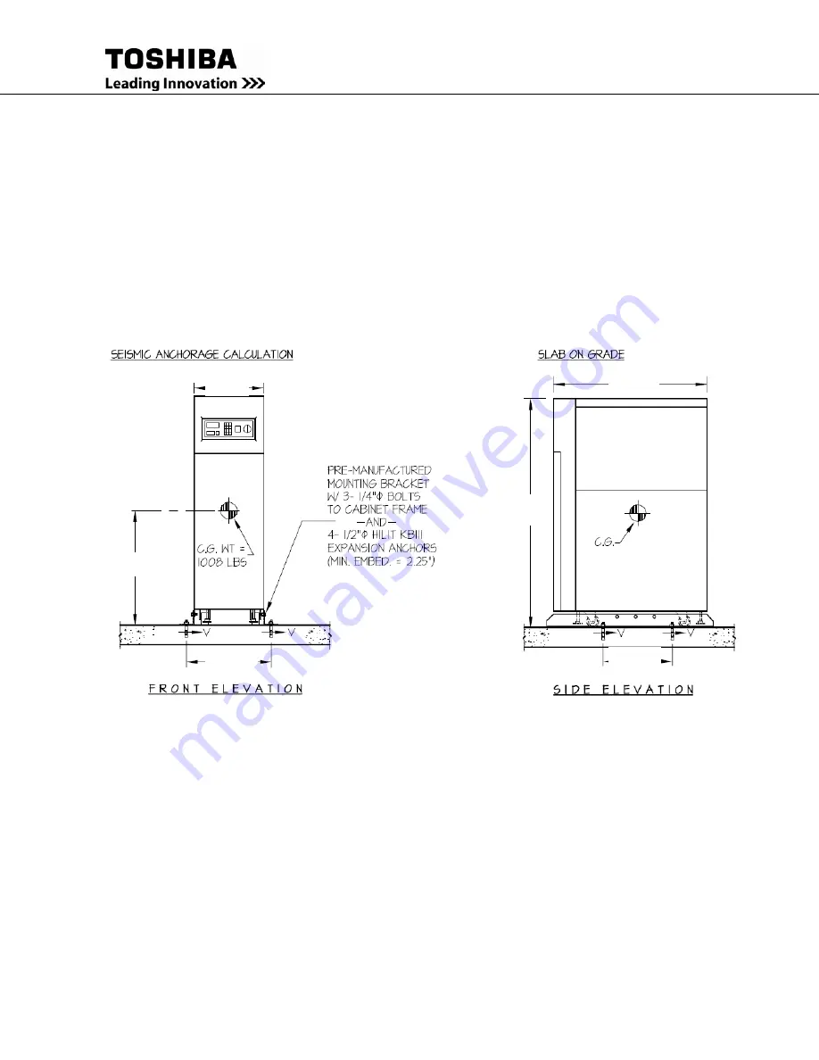 Toshiba 4200FA CT Installation And Operation Manual Download Page 24