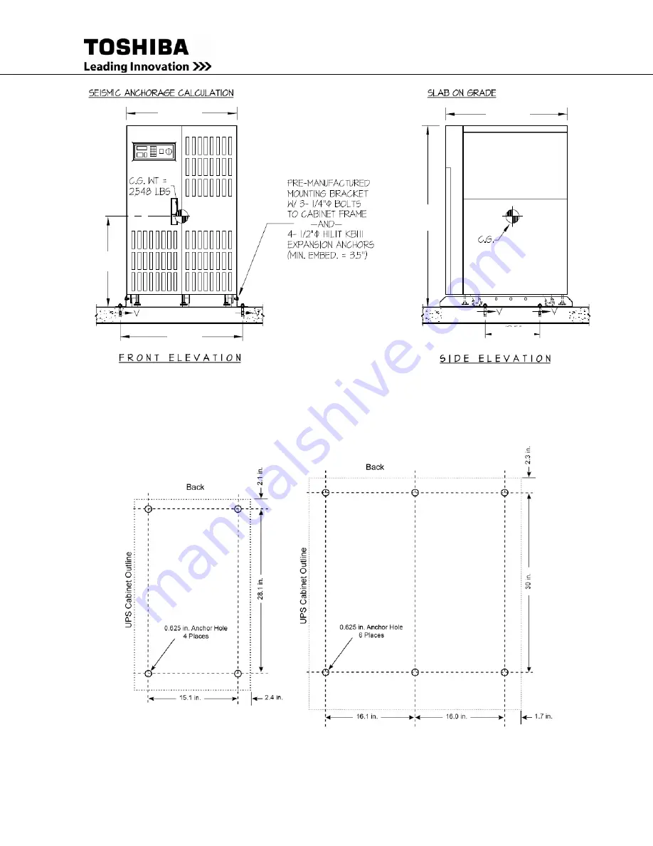 Toshiba 4200FA CT Installation And Operation Manual Download Page 25