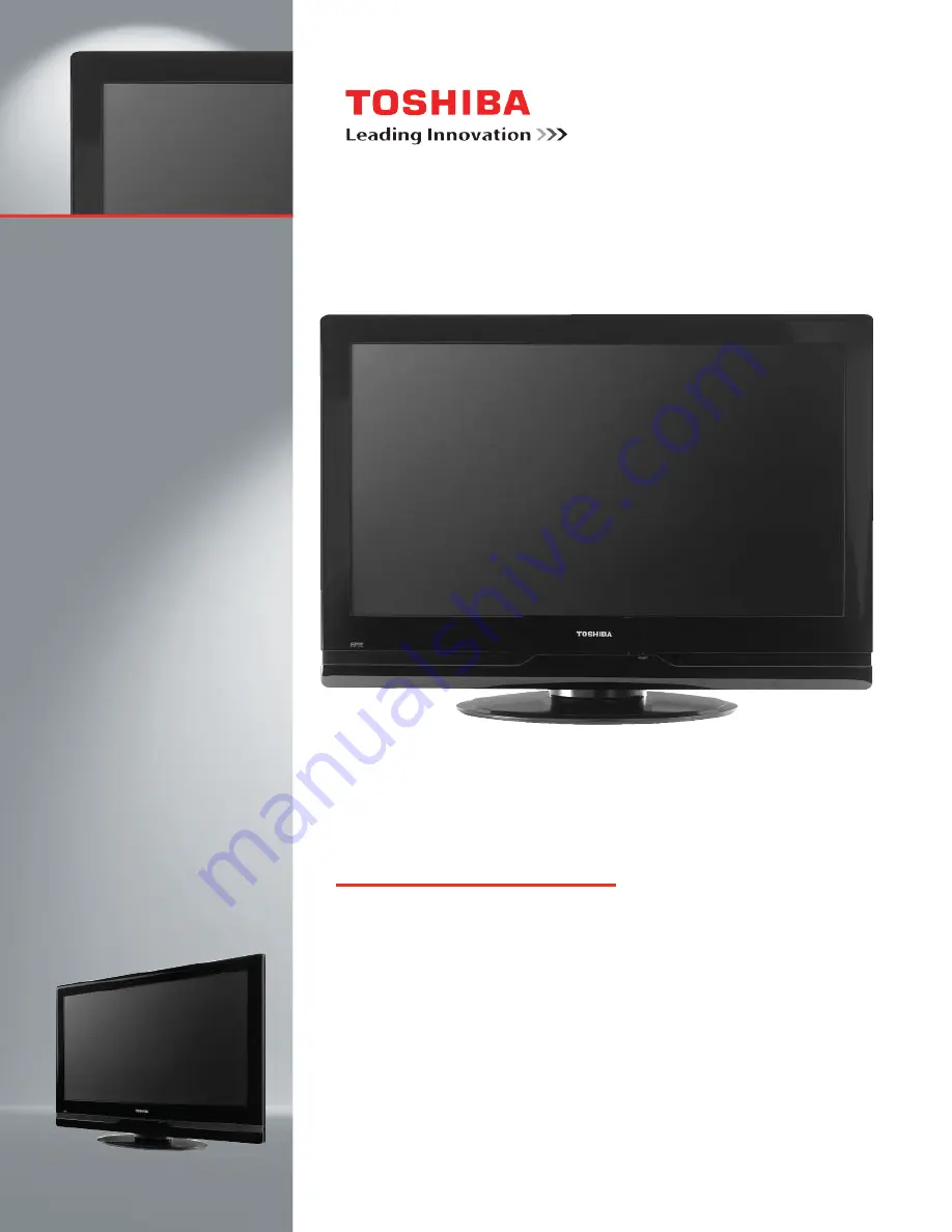 Toshiba 42AV500 Specifications Download Page 1