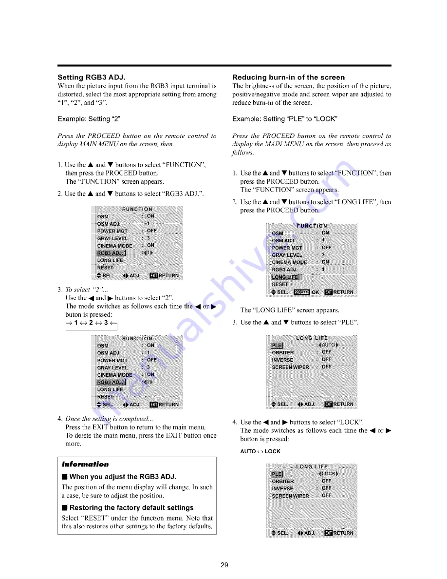 Toshiba 42HP82 Owner'S Manual Download Page 34