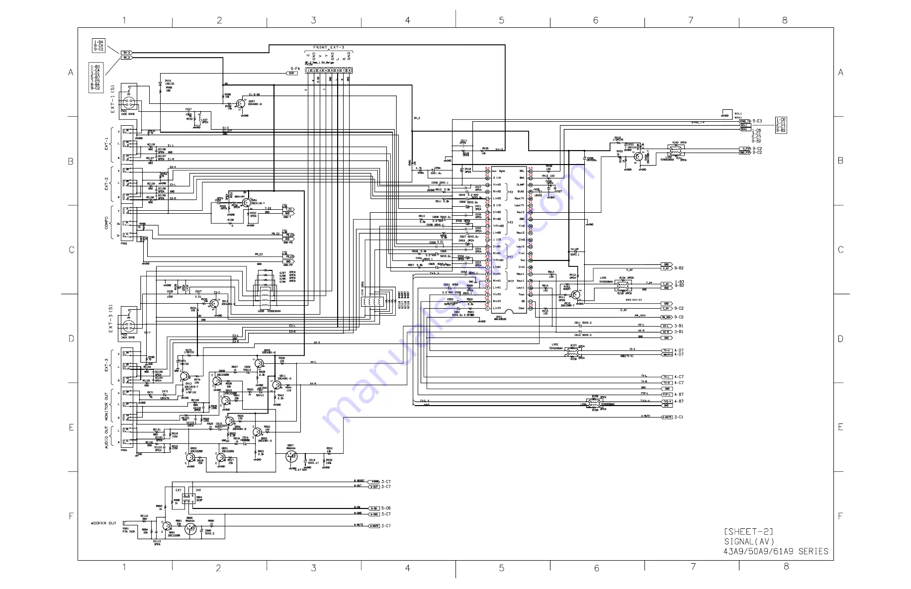 Toshiba 43A9UA Service Manual Download Page 63