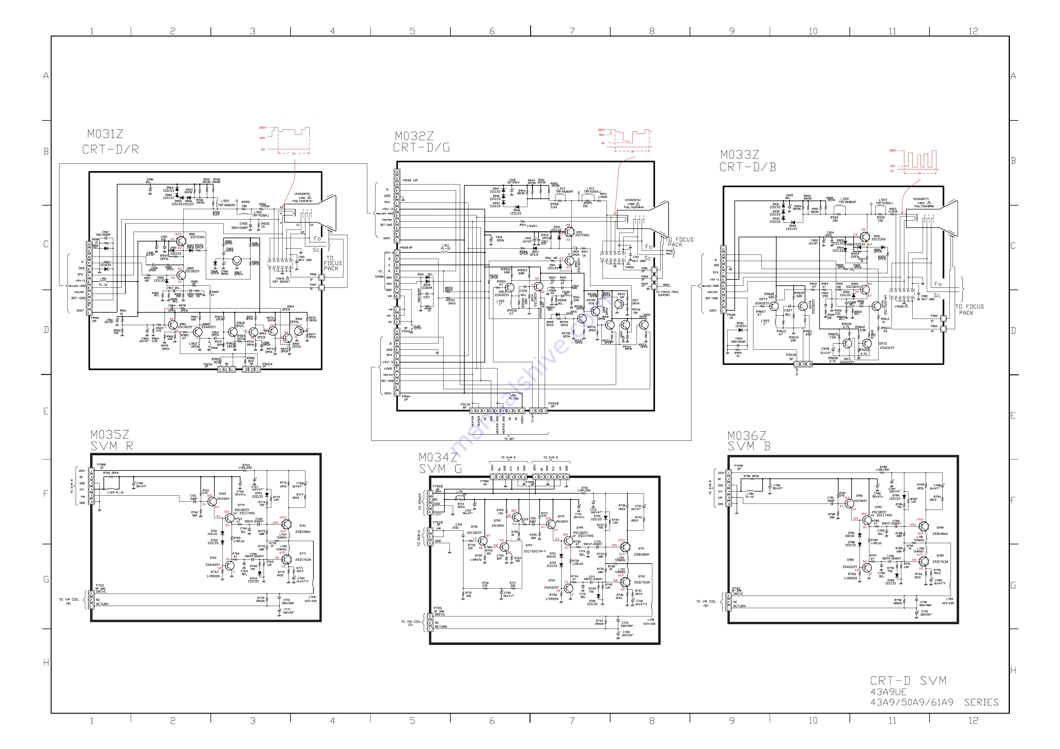 Toshiba 43A9UA Service Manual Download Page 74