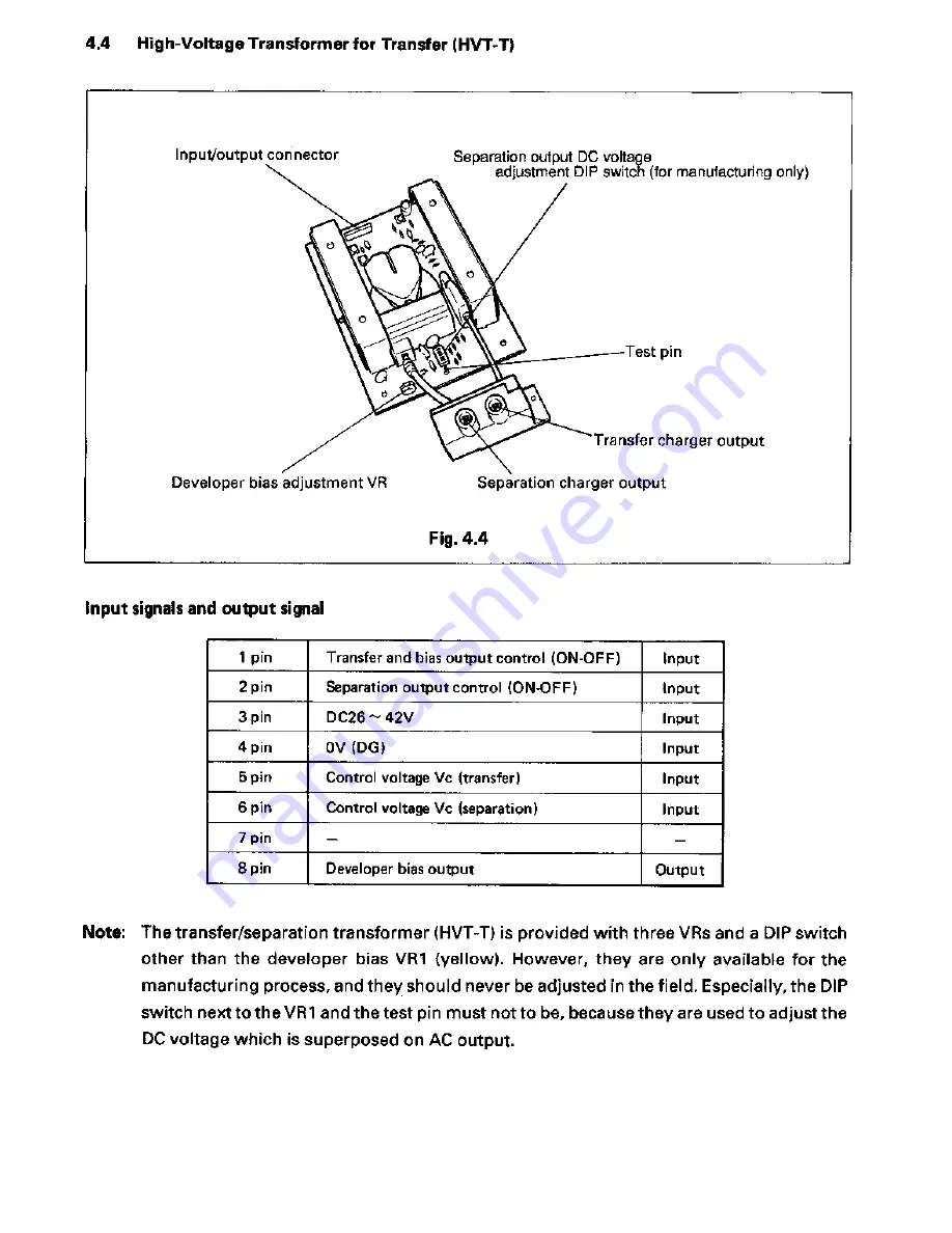 Toshiba 4550 Service Manual Download Page 343