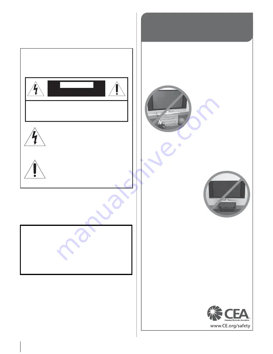 Toshiba 46UX600U Owner'S Manual Download Page 2