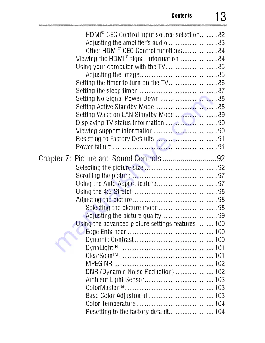 Toshiba 55L7400 User Manual Download Page 13