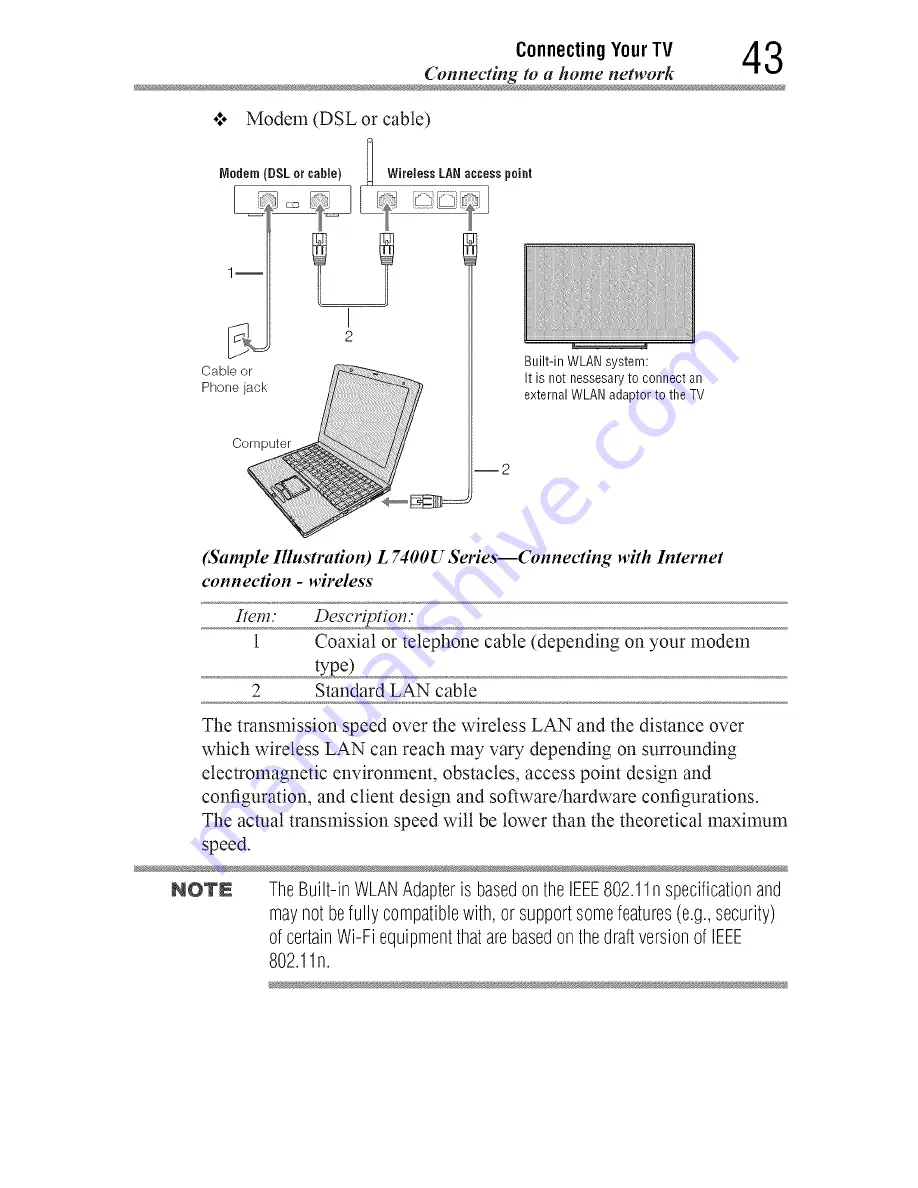 Toshiba 55L7400 User Manual Download Page 43