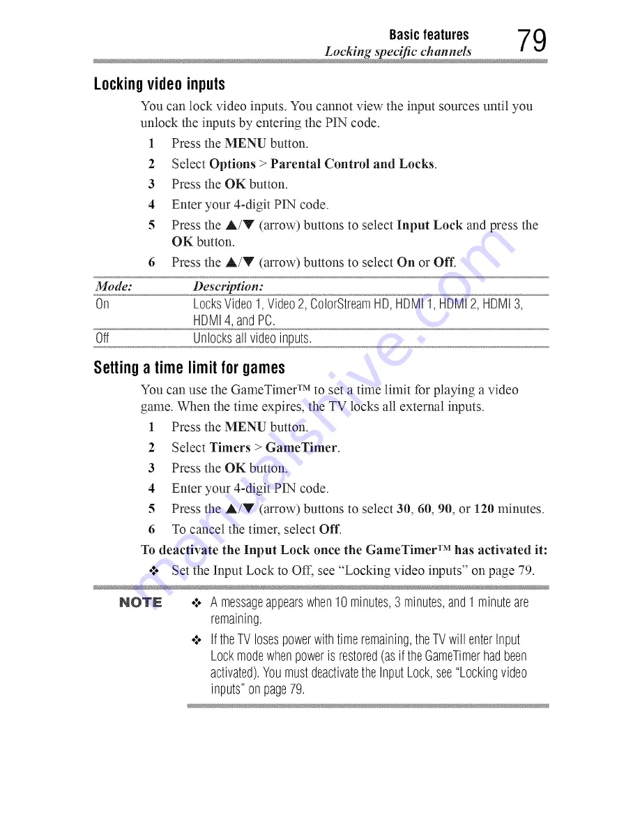 Toshiba 55L7400 User Manual Download Page 79