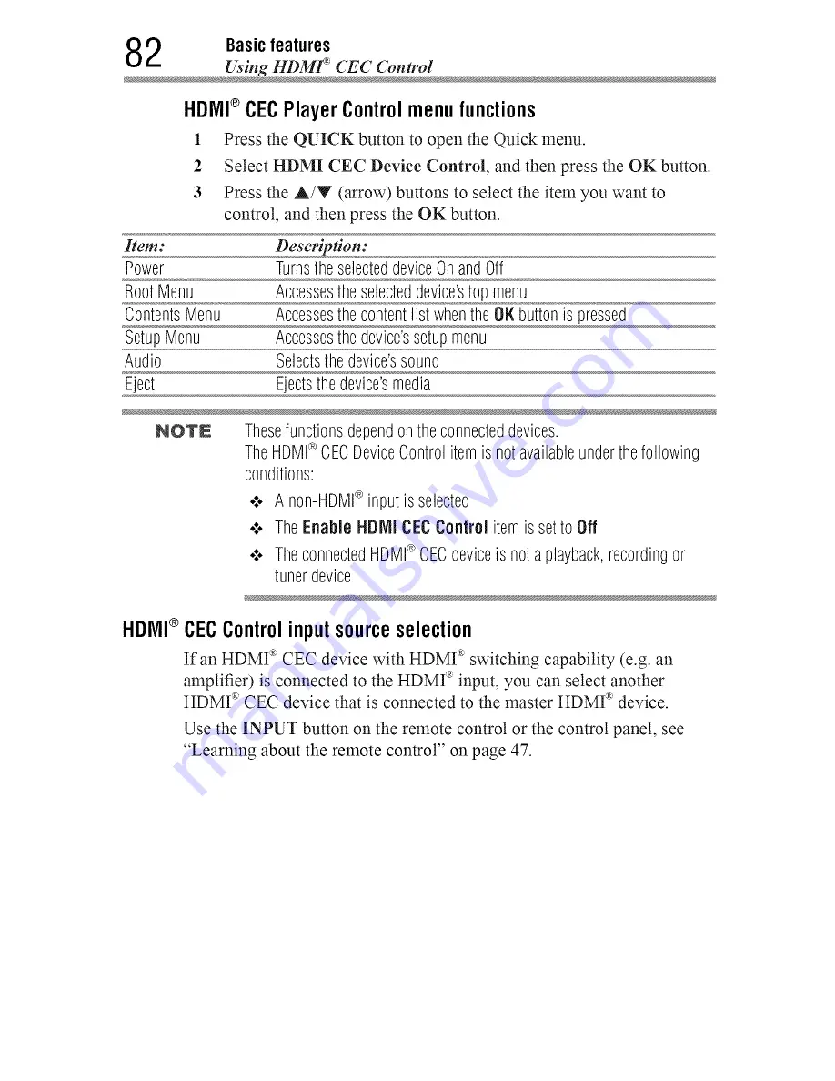 Toshiba 55L7400 User Manual Download Page 82