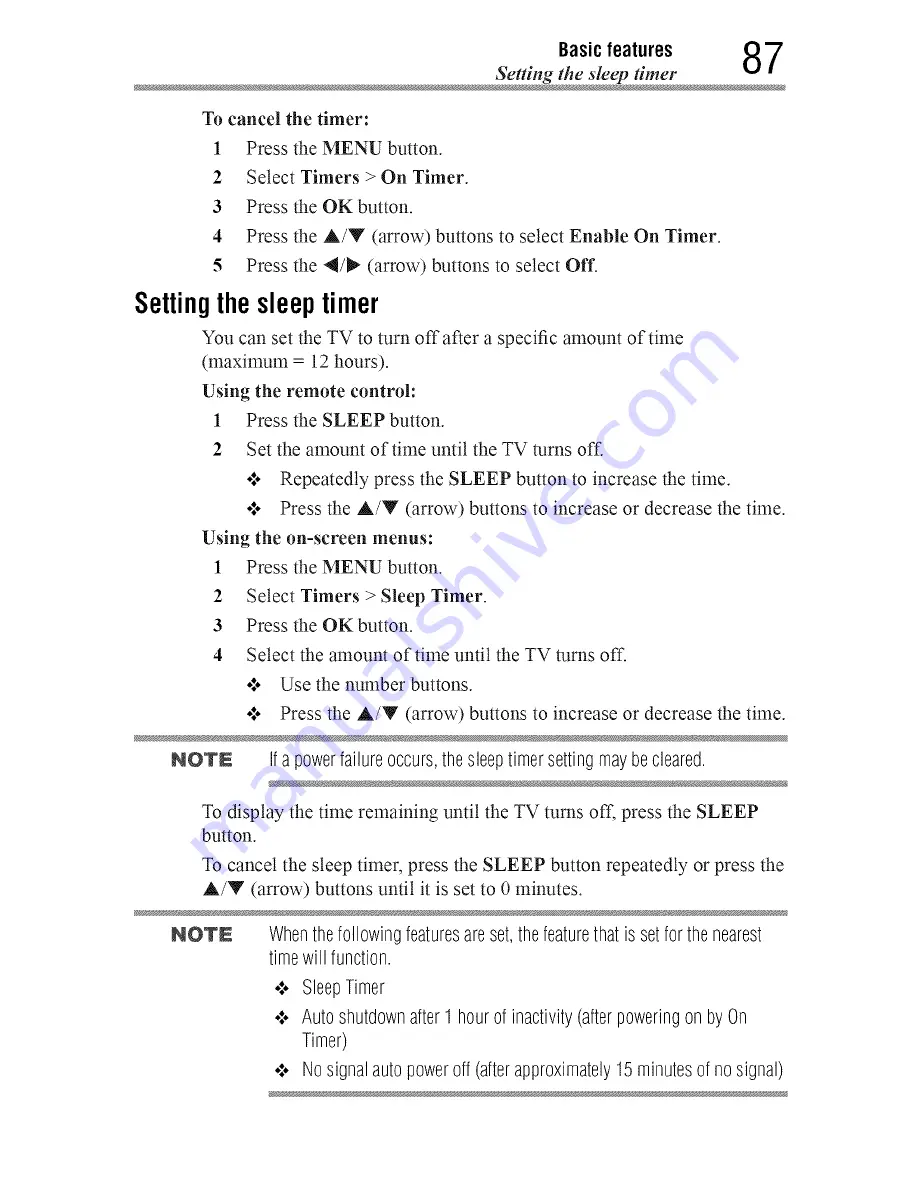 Toshiba 55L7400 User Manual Download Page 87