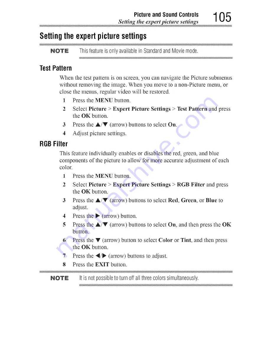 Toshiba 55L7400 User Manual Download Page 105