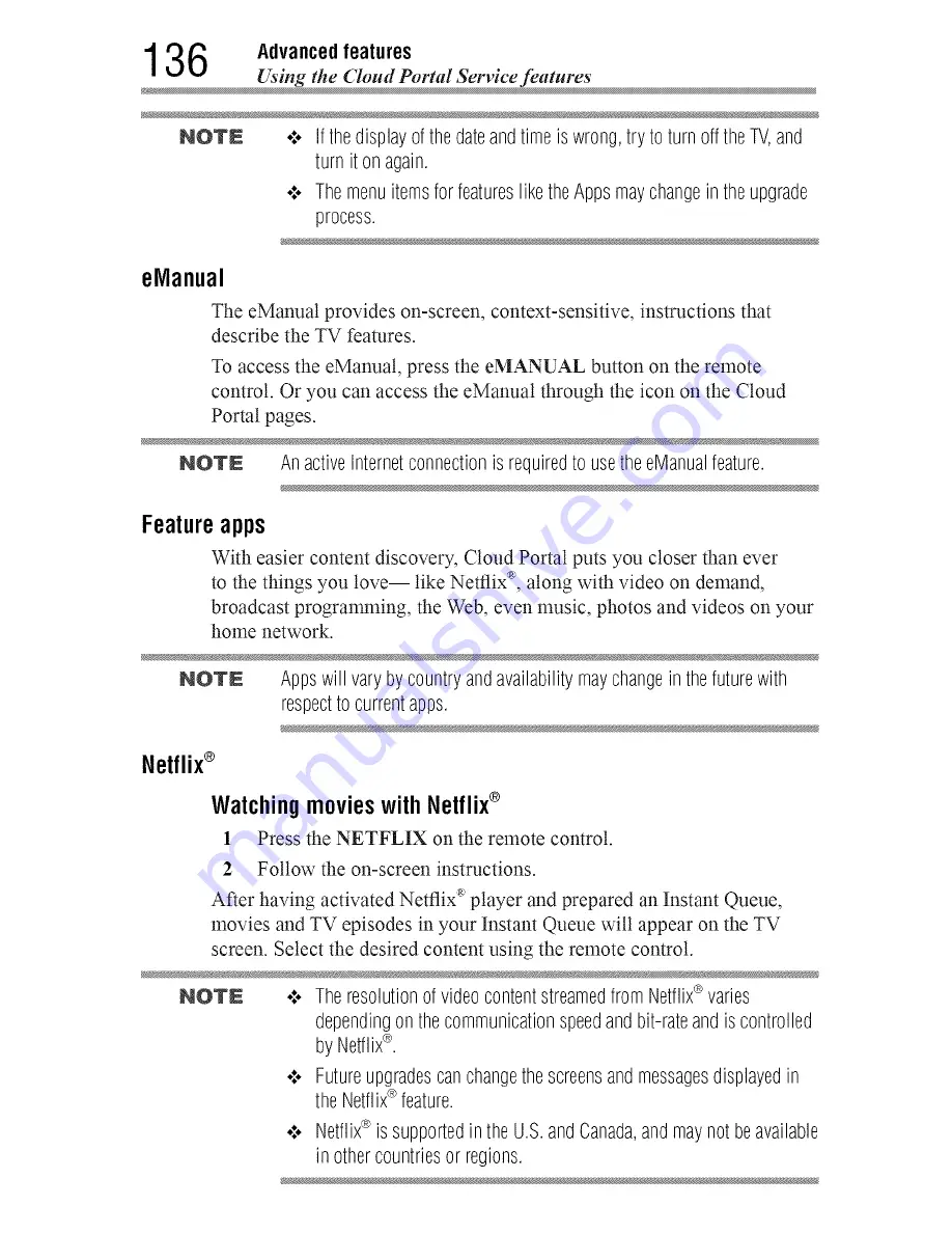 Toshiba 55L7400 User Manual Download Page 136