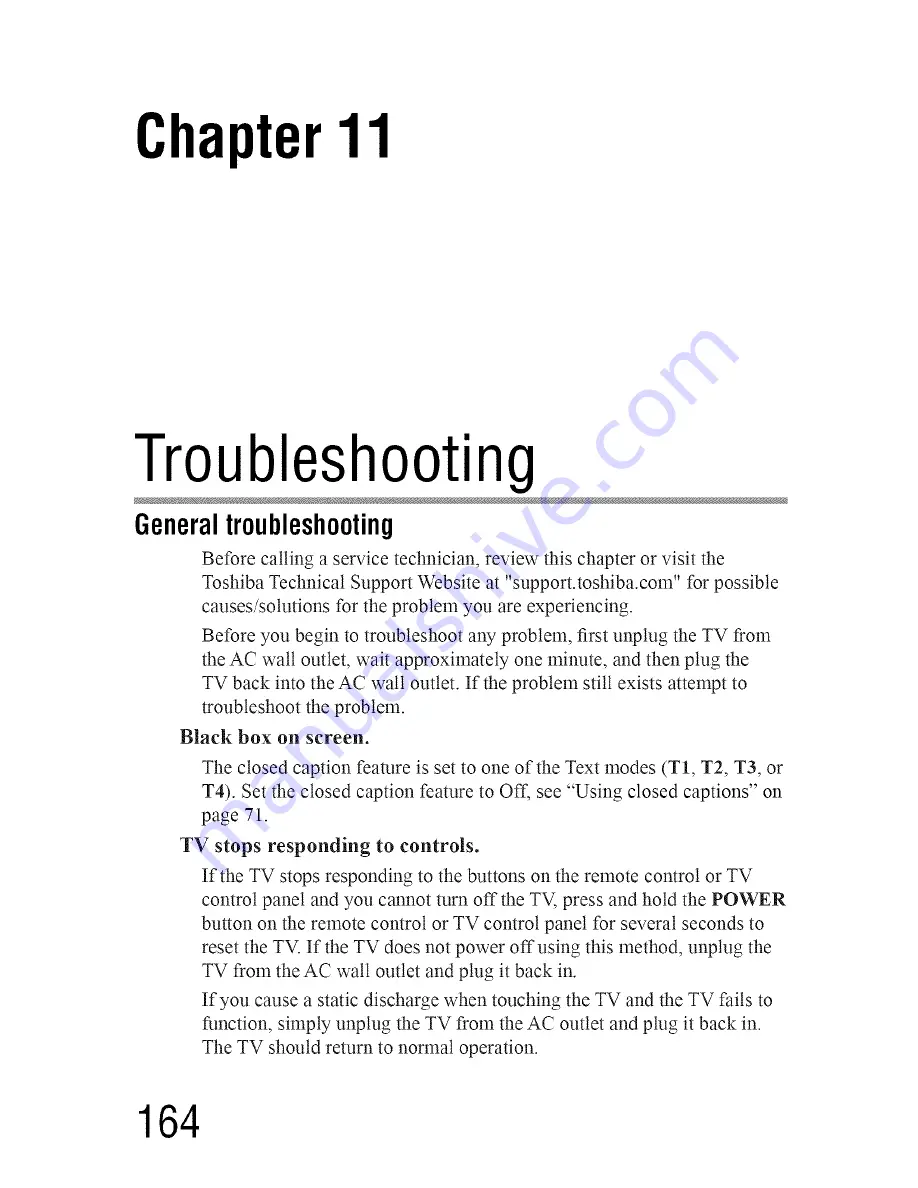 Toshiba 55L7400 User Manual Download Page 164