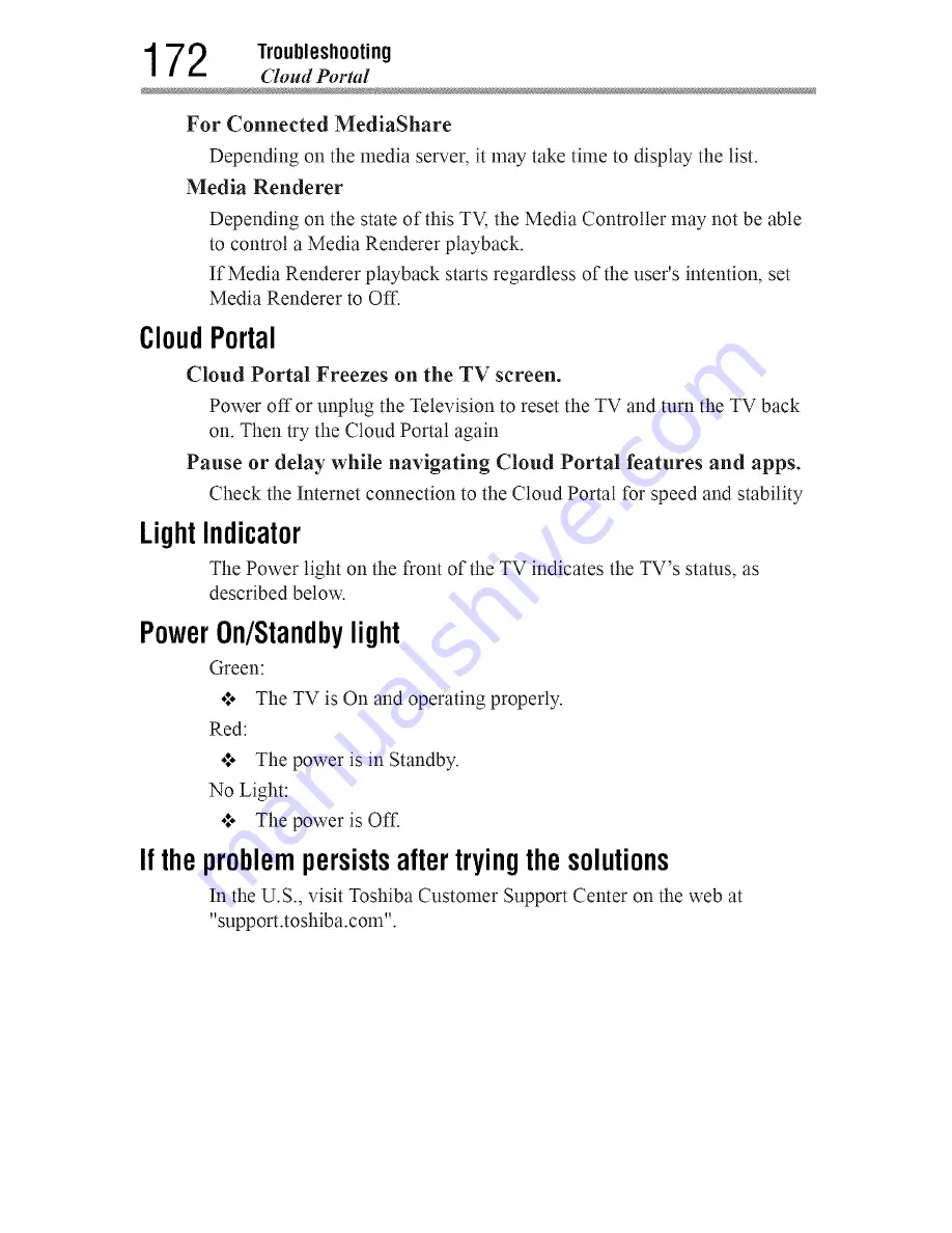 Toshiba 55L7400 User Manual Download Page 172