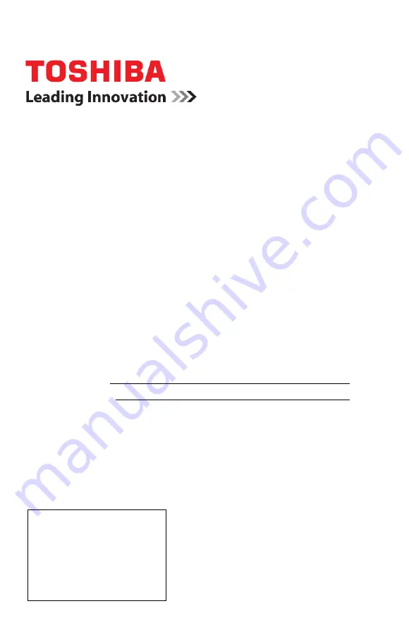 Toshiba 58L9300U User Manual Download Page 1