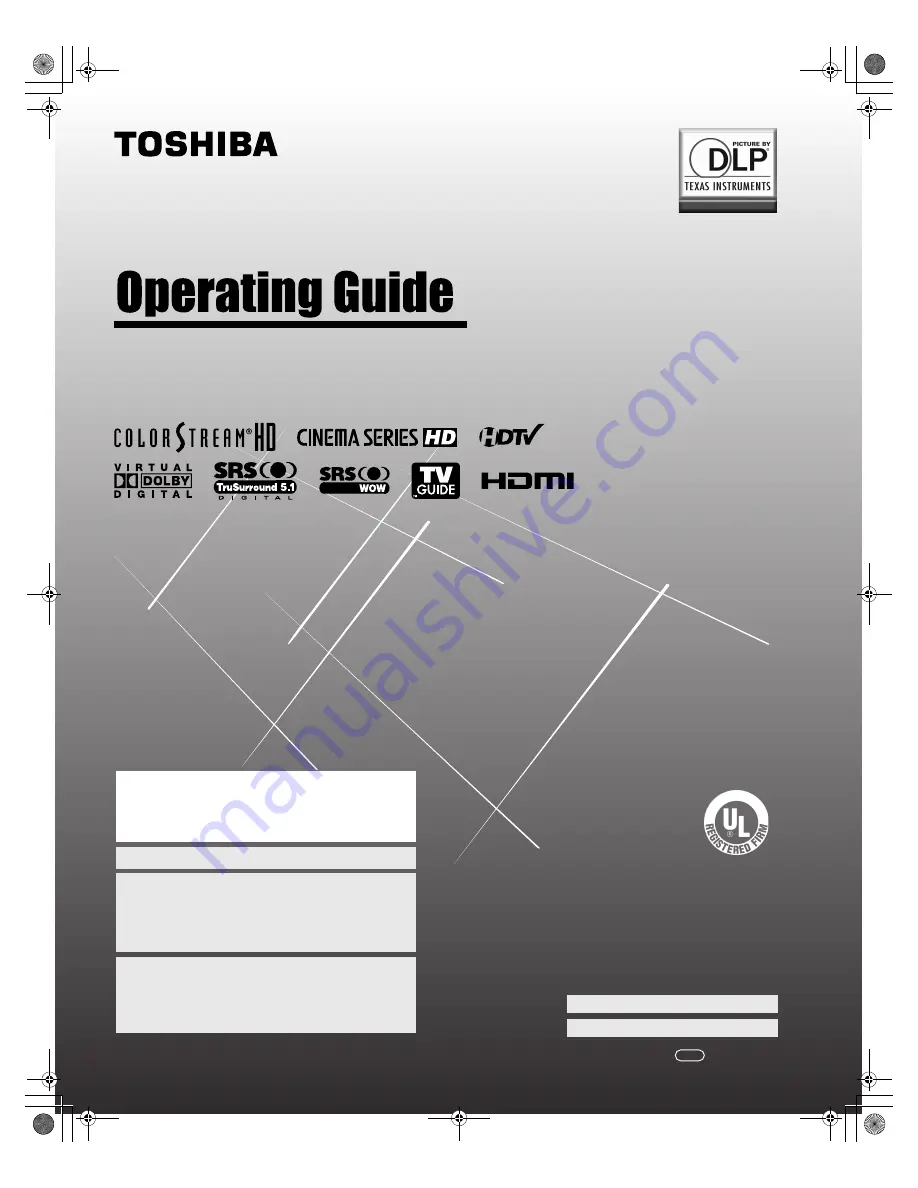 Toshiba 62MX196 - 62