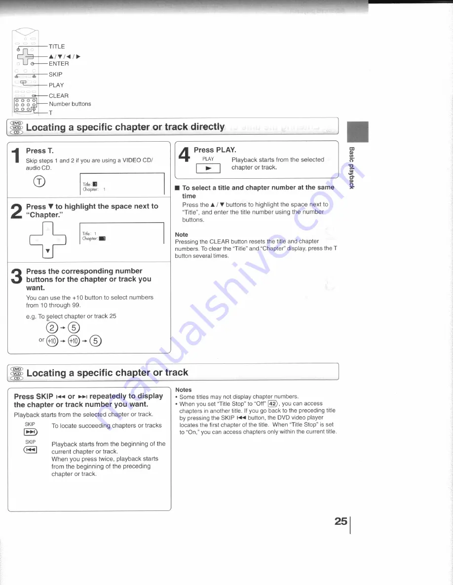 Toshiba 9676109606 Owner'S Manual Download Page 25