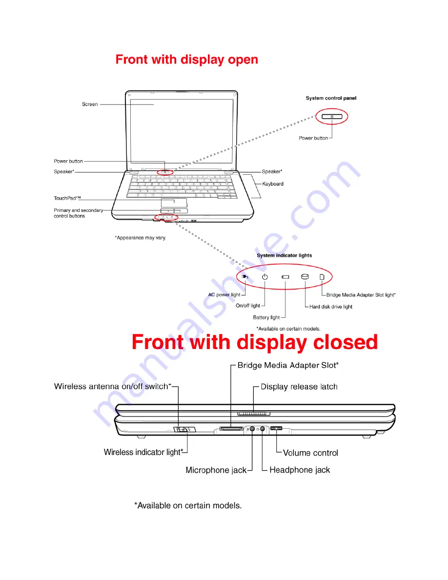 Toshiba A210-EZ2201 - Satellite Pro - Athlon 64 X2 1.8 GHz Specifications Download Page 6