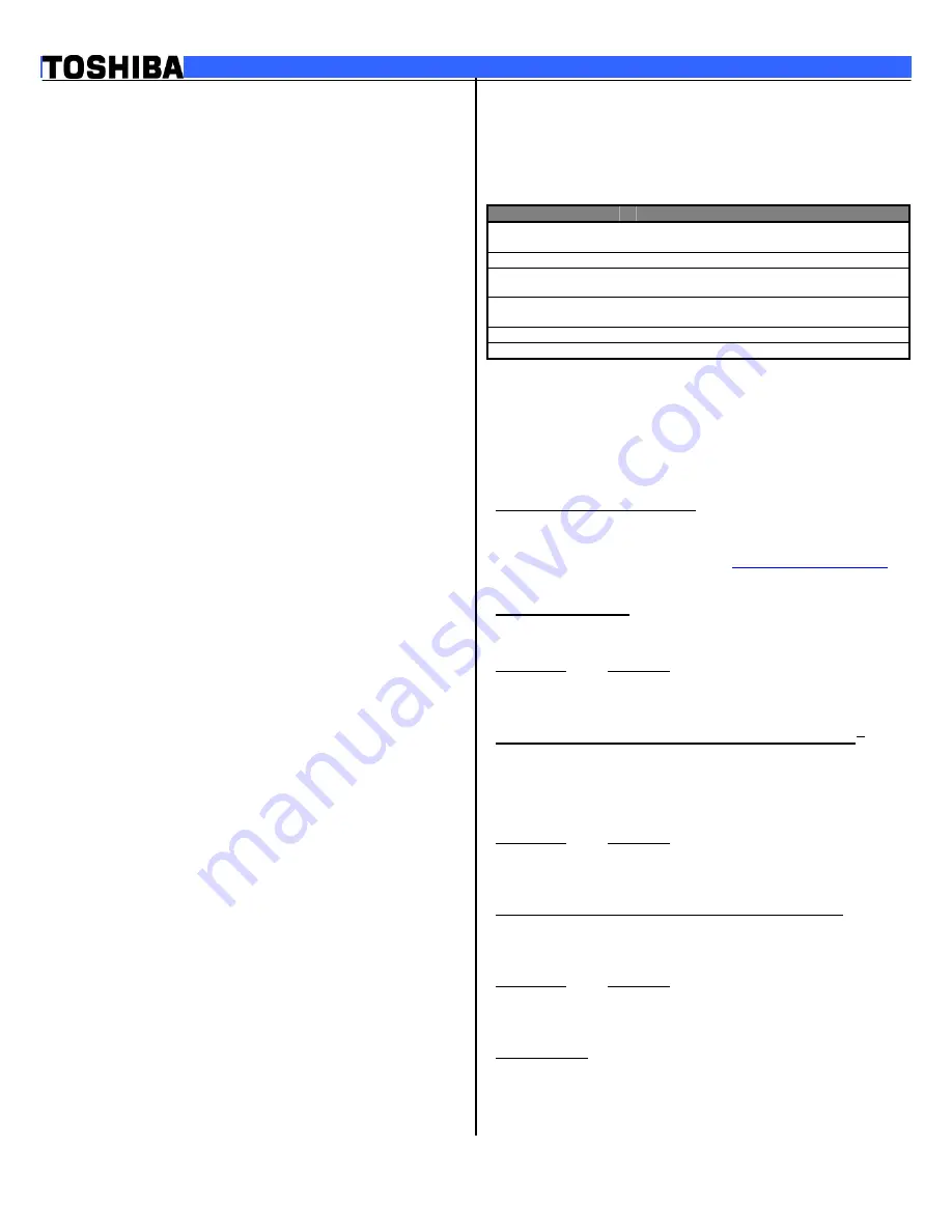 Toshiba A8-EZ8312 Specifications Download Page 2