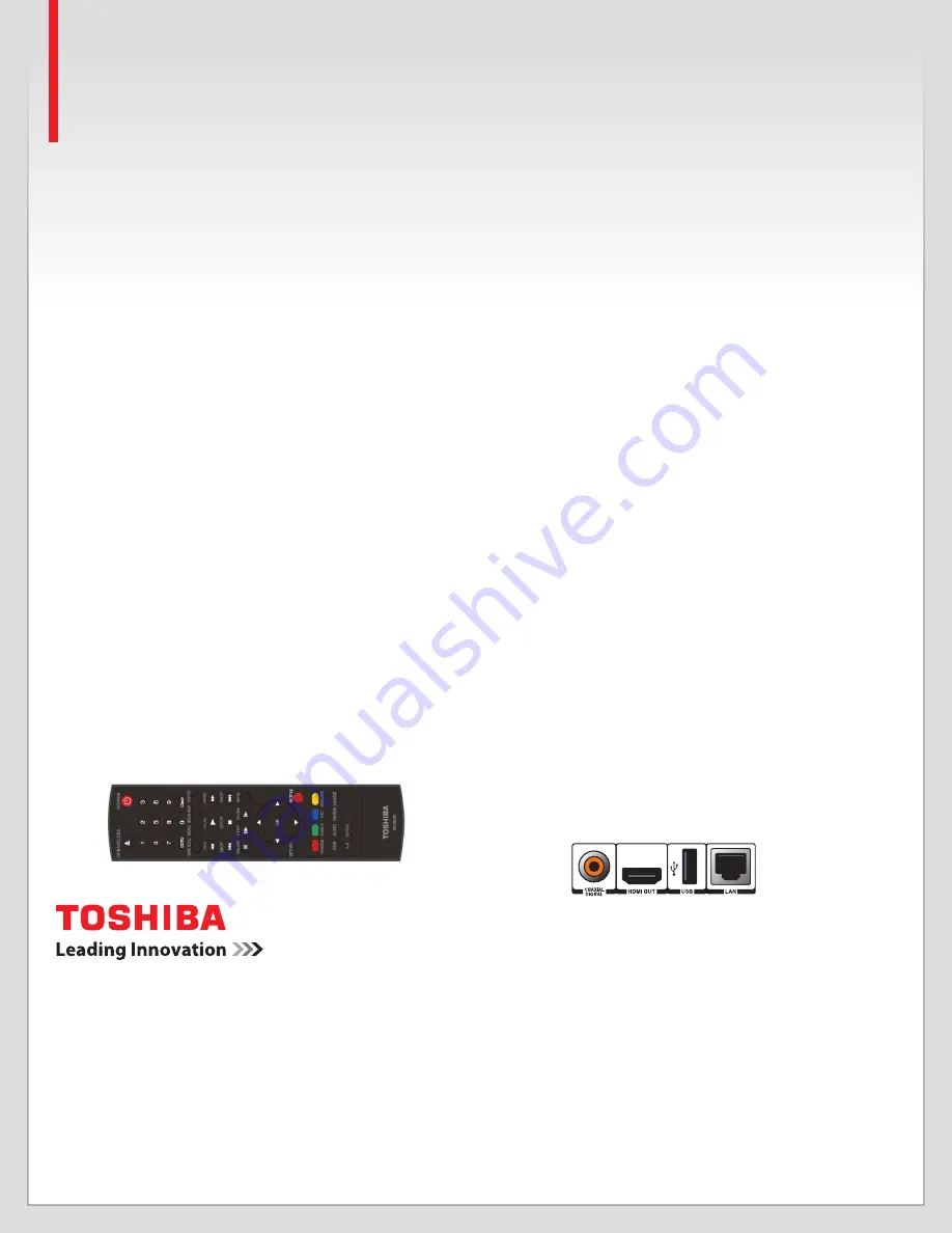 Toshiba BDX4150 Скачать руководство пользователя страница 2