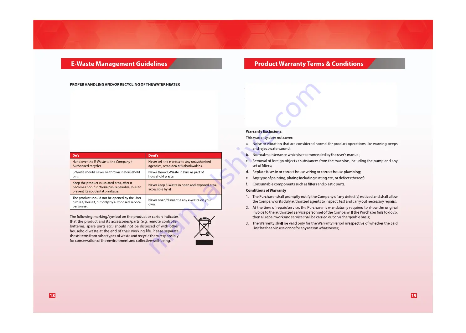 Toshiba CAF-X116XPL Owner'S Manual Download Page 10