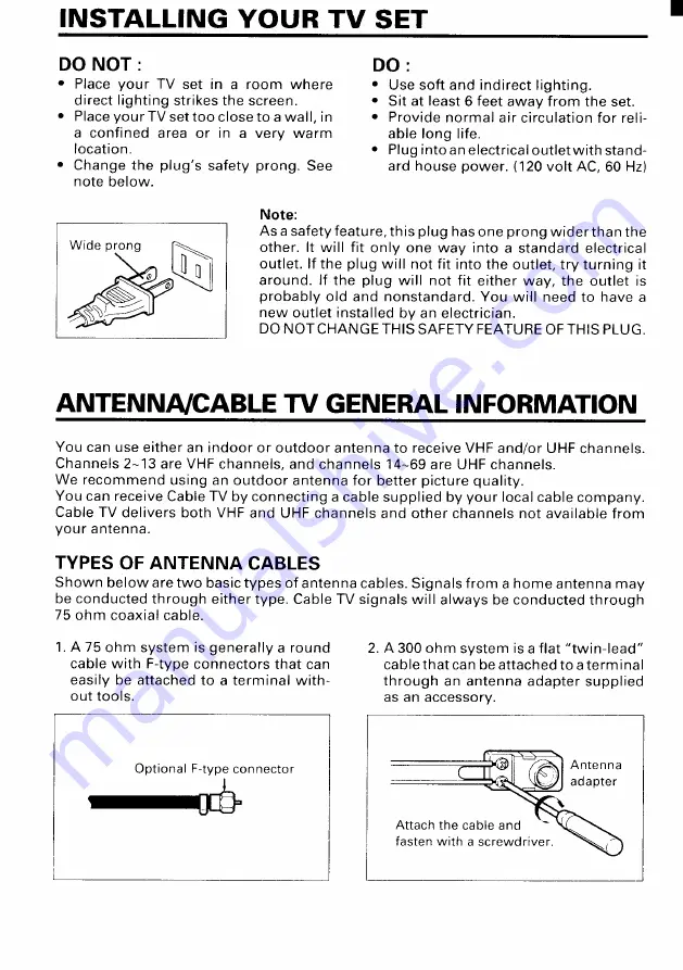 Toshiba CE27C10 Owner'S Manual Download Page 4