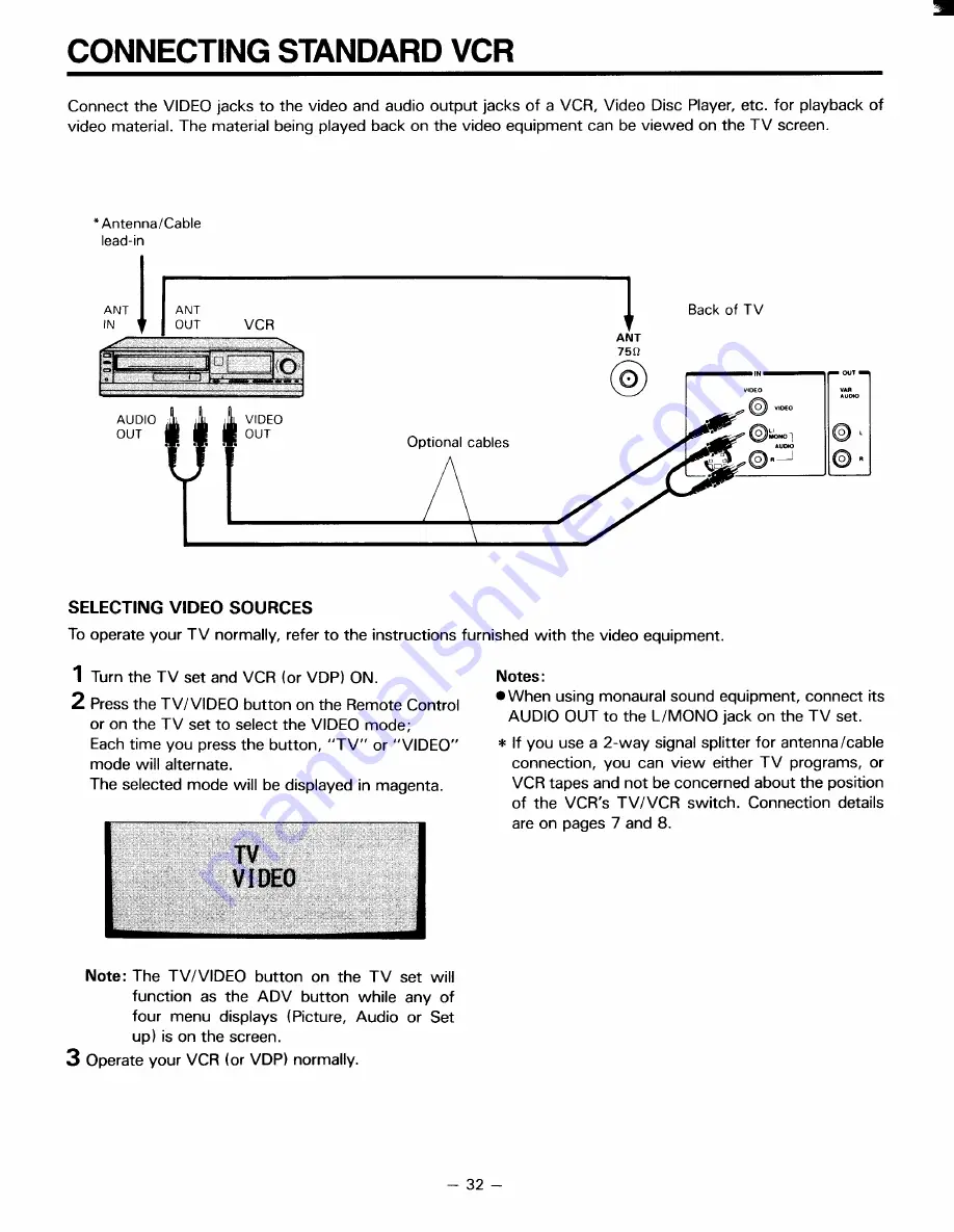 Toshiba CE32C10 Owner'S Manual Download Page 32