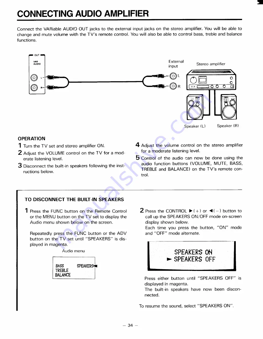 Toshiba CE32C10 Owner'S Manual Download Page 34