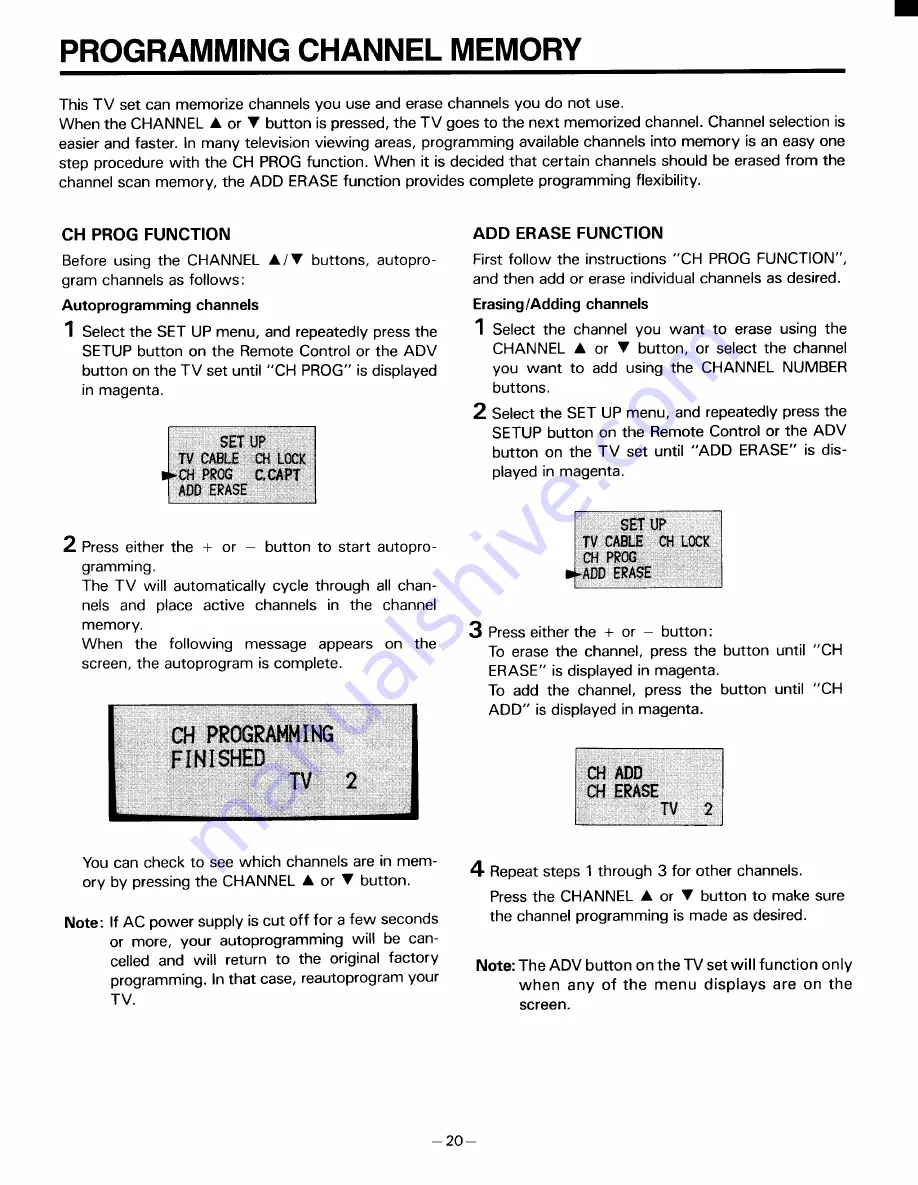 Toshiba CE32C14 Owner'S Manual Download Page 20