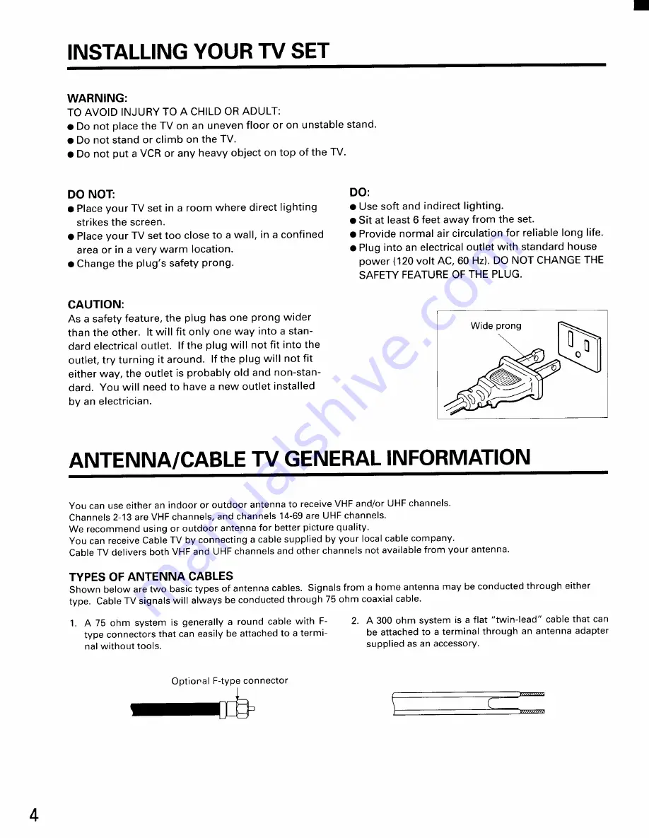 Toshiba CE35D10 Owner'S Manual Download Page 4